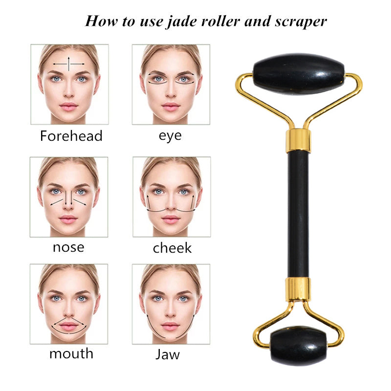 Beauty Face Care Massage Jade Device