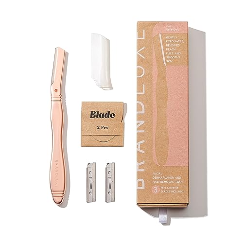 Brandluxe Dermaplaning Tool for Face, Eyebrow Shaping, Gentle Hair Removal and Exfoliation