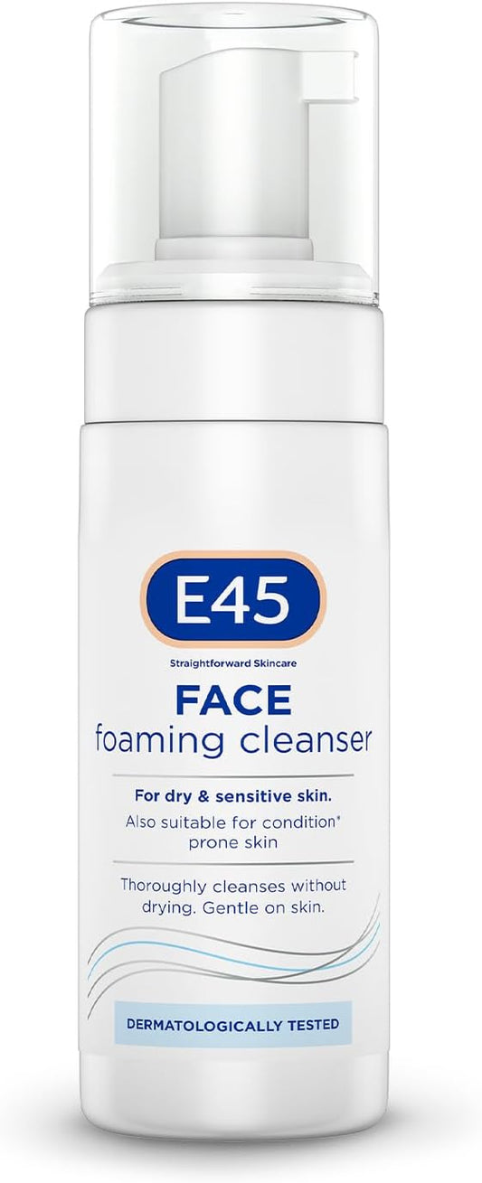 E45 Face Wash Foaming Cleanser  Face Cleanser for Dry