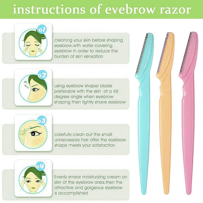 21PCS Face Razor Dermaplaning Blades for Face Eyebrow Razor Facial Hair Remover Face Razors
