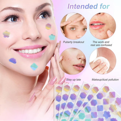 144Pcs Pimple Patches Hydrocolloid Spot Patches Absorbing Acne Patch Colourful Acne dpts