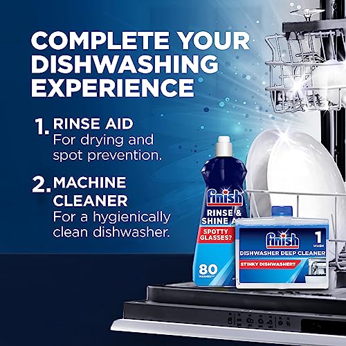 Finish Dishwasher Rinse & Shine Aid | Lemon| 400ml | For Drier Glasses and Spot Prevention