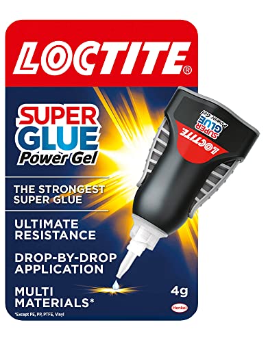 Super Glue Power Gel, Flexible Super Glue Gel, Superglue with Non-Drip Formula for Vertical Applications