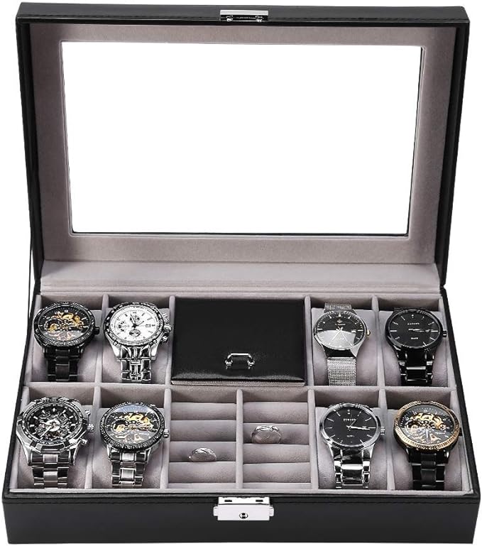 ZiaWorld Watch Display Box, Multi-Functional Watch Ring