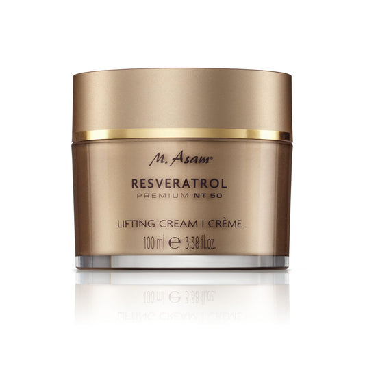 Resveratrol Premium NT50 Lifting Face Cream XXL (100ml) – Anti-Aging Face Moisturizer with concentrated resveratrol & special lifting peptide to firm
