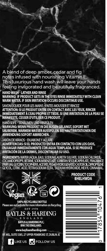 Elements Lemon & Mint Luxury Hand Wash, 500 ml (Pack of 3) - Vegan Friendly