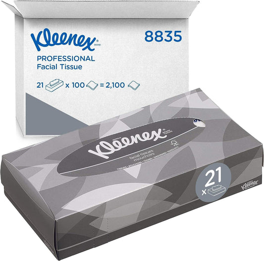 Kleenex facial tissue Box 8835 (2100 facial tissues) fragrance-free