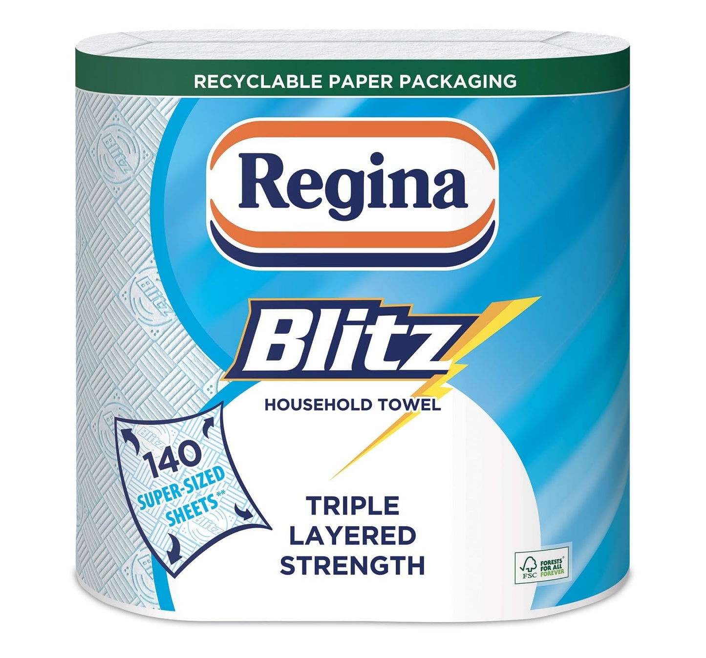 Household Towel, 560 Super-Sized Sheets, Triple Layered Strength, 8 Rolls