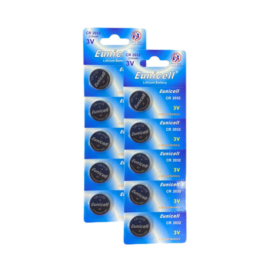 Eunicell - CR2032 3v lithium Coin Battery/Button Battery - (DL2032/CR2032)
