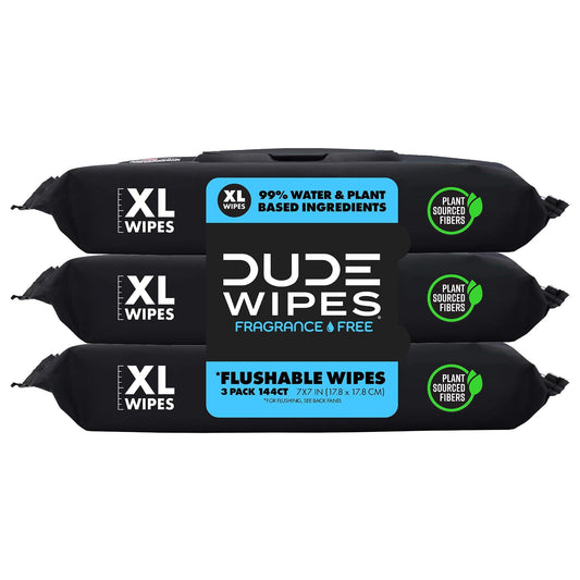 Wipes Flushable Wet Wipes Dispenser (3 Packs 48 Wipes), Unscented Wet Wipes