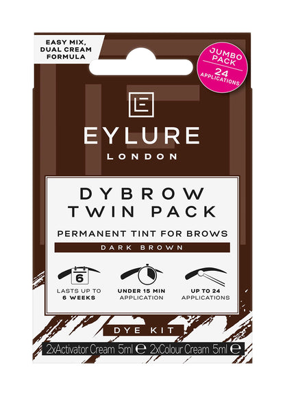 DYBROW Eyebrow Dye Kit, Dark Brownm Eyebrow