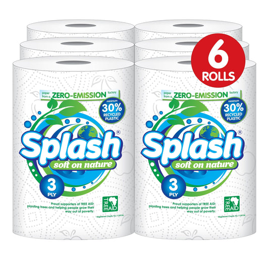 Jumbo Rolls Splash Soft on Nature, 3PLY Thickness Eco Friendly Kitchen Towel Paper (6)