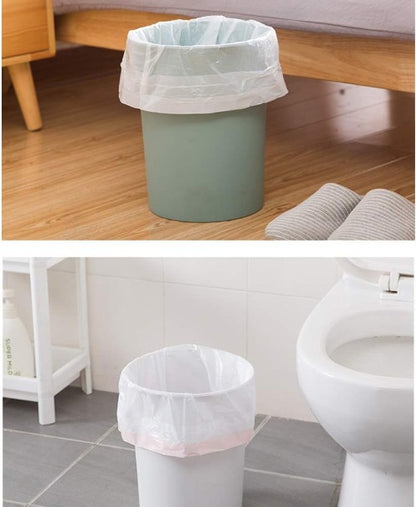 3 Rolls 20L Bin Liners Bin Bags with Drawstring Handle Strong Tall Trash Bags Unscented Indoor Garbage Bags for Bedroom Kitchen Office（45x50cm